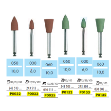 4215181001702 - "AMALGAM POLISHING KIT CONTAINS: CUP 3x BROWNIE, 2x GREENIE, 1x SUPERGREENIE AND MINIPOINT: 3x BROWNIE, 2x GREENIE, 1x SUPERGREENIE , ONE EACH (EA) = ONE (1) kit"