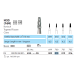 4215161426304 - BUR, SURGICAL TUNGSTEN CARBIDE, HP, TAPERED LONG FISSURE
CROSSCUT (US# 700 L) ISO# 500 - 104 - 171 - 007