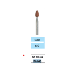 4215161441301 - BUR, POLISHER MINI POINT, HP, RUBBER BROWN, ISO# 658 - 104 -
243 - 513 - 030