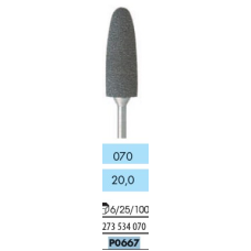4215161441101 - BUR, POLISHER, ACRYLIC DENTURE, BULLET MEDIUM GRIT, BLACK
SILICONE