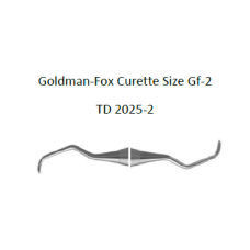 4215280800405 -  GOLDMAN-FOX CURETTE SIZE GF-2, LARGE SIZE DIAMETER AND SPECIAL ROUND STAINLESS STEEL HOLLOW HANDLE PROVIDE A STRESS FREE GRIP, GRADE 440 SERIES STAINLESS STEEL (HIGH CARBON CONTENT AND A CERTAIN PERCENTAGE OF CHROMIUM) TRIPLE TEMPERED FOR