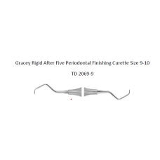4215280804304 -  GRACEY RIGID PERIODONTAL FINISHING CURETTE SIZE 9 - 10 AND SPECIAL ROUND STAINLESS STEEL HOLLOW HANDLE PROVIDE A STRESS FREE GRIP, GRADE 440 SER IES STAINLESS STEEL (HIGH CARBON CONTENT AND A CERTAIN PERCENTAGE OF CHROMIUM) TRIPLE TEMPERE
