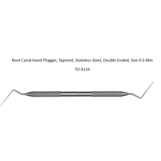 4215180200703 -  ROOT CANAL HAND PLUGGER, TAPERED, STAINLESS STEEL, DOUBLE
ENDED, SIZE 0.5 MM