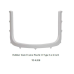 4215250307002 -  ENDODONTIC RUBBER DAM PLASTIC FRAME, U SHAPED,
AUTOCLEAVABLE, SIZE 6 X 6 INCH